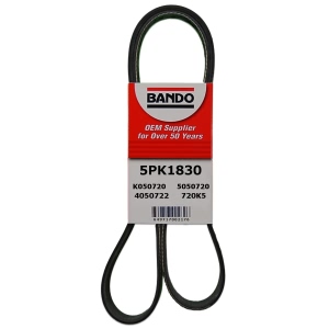 BANDO Rib Ace™ V-Ribbed OEM Quality Serpentine Belt for Saturn SL1 - 5PK1830