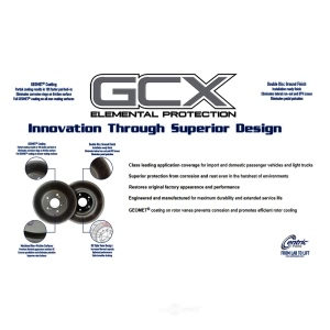 Centric GCX Plain 1-Piece Front Brake Rotor for Chevrolet Express 1500 - 320.66025