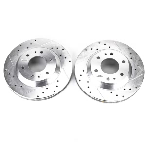 Power Stop PowerStop Evolution Performance Drilled, Slotted& Plated Brake Rotor Pair for Buick - AR8649XPR
