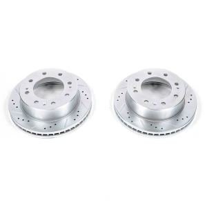 Power Stop PowerStop Evolution Performance Drilled, Slotted& Plated Brake Rotor Pair for Chevrolet Suburban 3500 HD - AR82153XPR