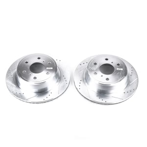 Power Stop PowerStop Evolution Performance Drilled, Slotted& Plated Brake Rotor Pair for Chevrolet Avalanche - AR8658XPR