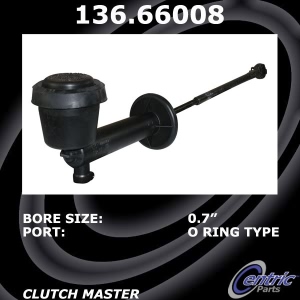 Centric Premium Clutch Master Cylinder for GMC - 136.66008