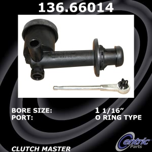 Centric Premium Clutch Master Cylinder for Chevrolet Colorado - 136.66014