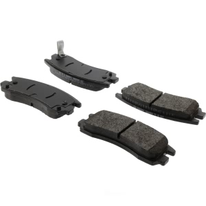 Centric Posi Quiet™ Extended Wear Semi-Metallic Rear Disc Brake Pads for Buick Rendezvous - 106.06980