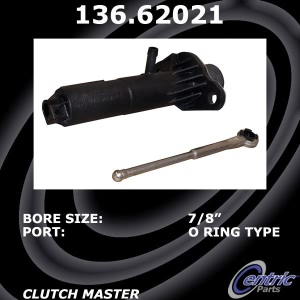 Centric Premium Clutch Master Cylinder for Pontiac - 136.62021