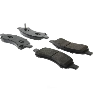 Centric Posi Quiet™ Extended Wear Semi-Metallic Front Disc Brake Pads for Buick Enclave - 106.11691