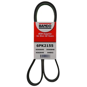 BANDO Rib Ace™ V-Ribbed Serpentine Belt for Cadillac CTS - 6PK2155