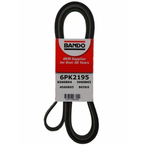 BANDO Rib Ace™ V-Ribbed Serpentine Belt for Pontiac Grand Am - 6PK2195