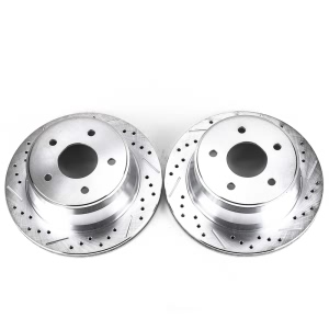 Power Stop PowerStop Evolution Performance Drilled, Slotted& Plated Brake Rotor Pair for Chevrolet Blazer - AR8636XPR