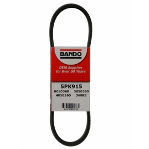 BANDO Rib Ace™ V-Ribbed OEM Quality Serpentine Belt for Pontiac LeMans - 5PK915