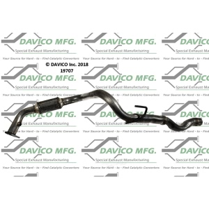 Davico Direct Fit Catalytic Converter and Pipe Assembly for Chevrolet Suburban 2500 - 19707