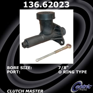 Centric Premium Clutch Master Cylinder for Cadillac - 136.62023