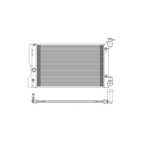 TYC Engine Coolant Radiator for Pontiac Vibe - 13106