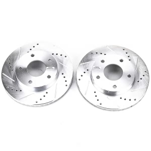 Power Stop PowerStop Evolution Performance Drilled, Slotted& Plated Brake Rotor Pair for Chevrolet Blazer - AR8638XPR
