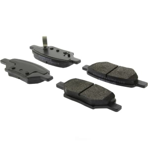 Centric Posi Quiet™ Extended Wear Semi-Metallic Rear Disc Brake Pads for Saturn Aura - 106.10330