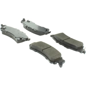 Centric Posi Quiet™ Extended Wear Semi-Metallic Rear Disc Brake Pads for Cadillac DTS - 106.07921