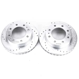Power Stop PowerStop Evolution Performance Drilled, Slotted& Plated Brake Rotor Pair for Chevrolet Express 3500 - AR8642XPR
