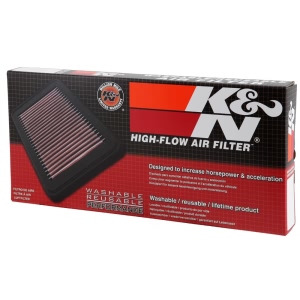 K&N 33 Series Panel Red Air Filter （12.813" L x 7.688" W x 1" H) for Chevrolet Malibu - 33-2121-1