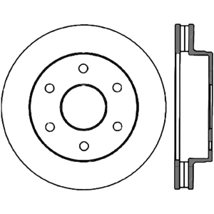 Centric Premium™ Brake Rotor for GMC K1500 - 125.66009