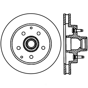 Centric Premium™ Brake Rotor for Chevrolet C1500 Suburban - 125.66025