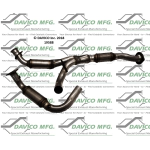 Davico Direct Fit Catalytic Converter and Pipe Assembly for GMC Sierra 2500 HD - 19588