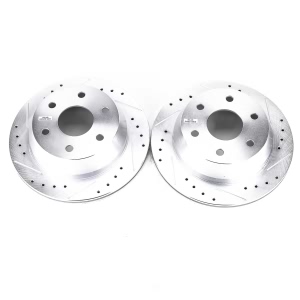 Power Stop PowerStop Evolution Performance Drilled, Slotted& Plated Brake Rotor Pair for GMC Safari - AR8641XPR