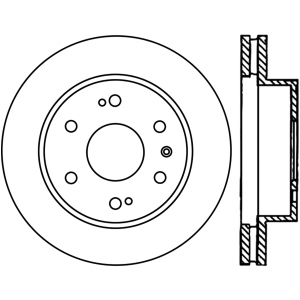 Centric Premium™ Brake Rotor for Chevrolet Avalanche - 125.66057