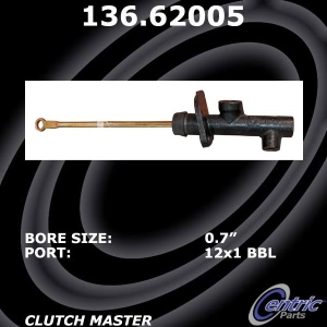 Centric Premium Clutch Master Cylinder for GMC C3500 - 136.62005