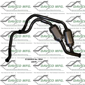 Davico Direct Fit Catalytic Converter and Pipe Assembly for Pontiac Firebird - 14479