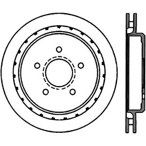 Centric Premium™ Brake Rotor for Cadillac XLR - 125.62061